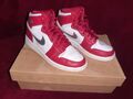 Nike Air Force Sneaker Red High Leder Gr. 38 Damen rot hoch mit Karton