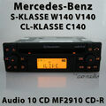 Original Mercedes Audio 10 CD MF2910 CD-R W140 Radio C140 Autoradio CL-/S-Klasse