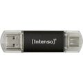 Intenso Twist Line USB 3.2/Type-C 64GB Speicherstick anthrazit Aluminium-Gehäuse