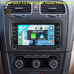 Für VW Golf 5 6 Polo 6R Touran Tiguan KAM 32G Android Autoradio Carplay GPS WiFi