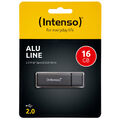 kQ Intenso USB Stick Alu Line 16 GB USB 2.0 Speicherstick anthrazit