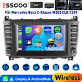 DVD 32G Autoradio GPS Navi DAB+ RDS SWC Für Mercedes Benz C-Klasse W203 CLK 209