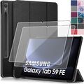 Lonfeid Schutzhülle + 2x 9H Hartglas für Samsung Galaxy Tab S9 FE 10.9 /S9 11 -3