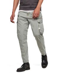 G-Star, Herren Hose Cargohose, O 5 pockets, Relaxed Tapered Droner Grau, W29 L32