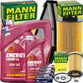 MANN INSPEKTIONSPAKET+6L MANNOL NRG 5W30 ÖL passend für MERCEDES W 204 M 274.910