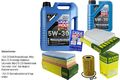 INSPEKTIONSKIT FILTER LIQUI MOLY ÖL 6L 5W-30 für Audi A4 Avant 8K5 B8 2.0 TDI