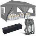 Pavillon 3x3/3x6m Wasserdicht Faltpavillon Partyzelt Gartenzelt UV Schutz 50+