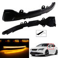 2x LED Spiegelblinker Außenspiegel Blinker Schwarz für Seat Leon 5F / Ibiza V KJ