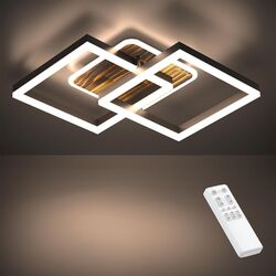 LED Design Deckenleuchte Wohnzimmer Modern Deckenlampe Dimmbar Fernbedienung 40W