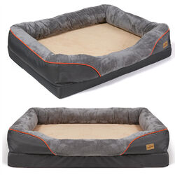 Hundebett Hundekissen Orthopädisch Hundesofa Schlafplatz Tierbett Hundekorb XXXL✅ L-XXXL wählbar ✅Memory Schwamm ✅ Bezug Waschbar ⭐⭐⭐⭐⭐