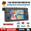 Autoradio Carplay Android 13 Navigation GPS 32G Für BMW E46 3er 318 320 325 M3