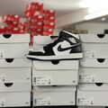 Nike Air Jordan 1 Mid - Schwarz / Weiß , Panda, WMNS, Damenschuh Sneaker NEU