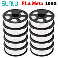 SUNLU 10KG Weiß PLA Meta 3D Drucker Filament 1.75mm PLA Meta +/-0.02mm No Knot