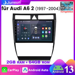 DAB+ Android 13 CarPlay Autoradio GPS NAVI 64GB DAB Für AUDI A6 S6 RS6 1997-2004