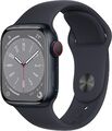 Apple Watch Series 8 [GPS + Cellular, inkl. Sportarmband mitternacht] 41mm Alu G