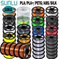 SUNLU 10KG PLA/PLA+/PETG/SILK/ABS/Wood 3D Drucker Filament 10KG 1.75mm 1KG/ROLL