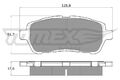 TOMEX Brakes Bremsbelagsatz, Scheibenbremse TX 17-95 für FORD