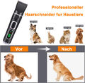 Tierhaarschneider Profi Schermaschine Akku Rasier Trimmer für Hunde Katze Haar