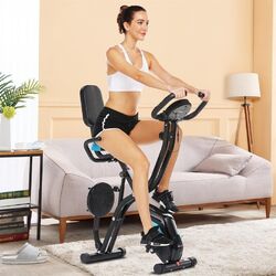 LCD Heimtrainer Fitness Fahrrad Hometrainer Ergometer Trimmrad X-Bike bis 120 kg