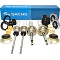 4x SACHS Stoßdämpfer + Service-Kit + Domlager Vorne Hinten für E60 M-TECH