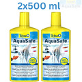 2x500ml Tetra AquaSafe Wasseraufbereiter für Aquarien für fischgerechtes Neu