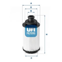 UFI 25.118.00 Ölfilter für OPEL INSIGNIA Caravan ZAFIRA TOURER C (P12) INSIGNIA