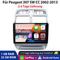Für Peugeot 307 SW CC 2002-2013 Android 13 Autoradio GPS Navi CarPlay DSP 32G BT