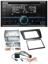 Kenwood CD 2DIN DAB USB MP3 Bluetooth Autoradio für Seat Leon 05-09 schwarz