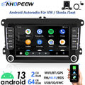 CarPlay 2+64GB Android 13 Autoradio GPS BT Für VW Golf 5 6 Polo 6R Passat Tiguan