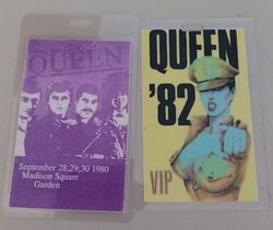 Queen Backstage VIP Pass x2