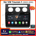 128G Android13 4G Autoradio Carplay GPS NAVI Für VW Touran 1T1 1T2 1T3 2003-2010