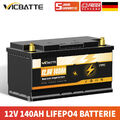 12V 140Ah Lithium Batterie LiFePO4 Akku BMS Solarbatterie Solaranlage RV 0% MwSt