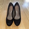 Schuhe Schwarz High Heels Damen Pumps Gr. 37 Business Elegant Tamaris