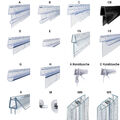 Ersatzdichtung Duschkabine Wasserabweiser Schwallschutz Dichtung für 5-10mm Glas