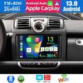 Für Smart Fortwo 451 2005-2010 Android 13 CarPlay 64G Autoradio GPS Navi WIFI BT