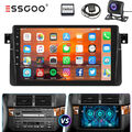 9" Carplay Autoradio Android 13 32G GPS KAM Für BMW E46 318 320 325 Rover 75 M3