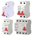 FI+LS Schalter RCBO FI-SCHALTER LS-Schalter B,C 1-polig 3-polig 1A-63A Auswahl