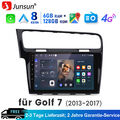 10.1" Autoradio Für Golf 7 VII MK7 2013-2017 Android 13 Carplay GPS Navi WIFI FM