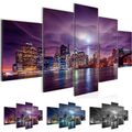 Wandbilder Wohnzimmer XXL New York city Moderne Bild Skyline