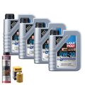 Motoröl 0W30 LIQUI MOLY Special Tec V 4L+HENGST Ölfilter +Ölschlammspülung