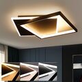 ZMH LED Deckenleuchte Dimmbar Deckenlampe Wohnzimmer Modern mit Fernbedienung