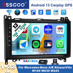 DAB+ Autoradio Für Mercedes-Benz A/B Klasse/Vito W169 W639 W245 Android GPS Navi