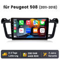 2+64G Android 12 Autoradio Carplay Für Peugeot 508 11-2018 GPS Navi WIFI BT SWC