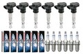 6x MEAT & DORIA Zündspule +6x BOSCH Zündkerze Super 4 passend für BMW 3er E46