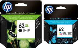 HP 62 HP 62 XL Drucker Patronen Original Multipack Set Tinte Einzelne Farben OVPDeutscher Fachhändler | Schnelle Lieferzeiten