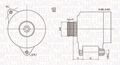 MAGNETI MARELLI Lichtmaschine Generator für Audi A4 8D2 B5 1.6 1.8 T quattro