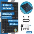 1000W PV Bifazial Balkonkraftwerk mit DEYE 800W WIFI mit Stockschrauben