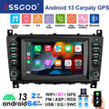 Android 13 Autoradio Für Mercedes Benz W203 CLC CLK Carplay GPS NAVI KAM WIFI BT