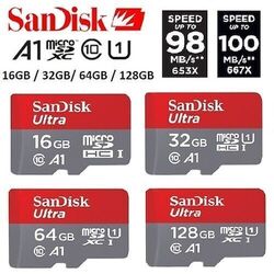 SanDisK 16GB 32GB 64GB 128GB Ultra TF Micro SD SDXC Speicherkarte 98MB/S Karte