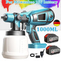 1000ml Farbsprühsystem Set Elektrische Wandfarbe Farbsprühgerät Spritzpistole DE